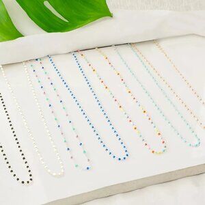 Giani Bernini Multicolor Enamel Bead Necklace & Bracelet Set – Sterling Silver